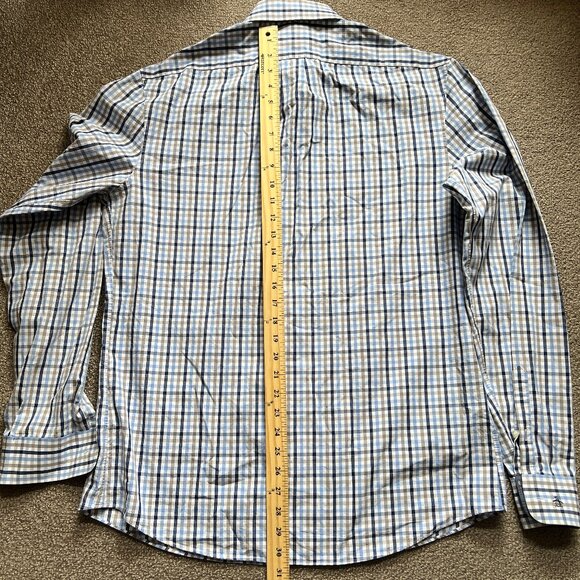 Penguin by Munsingwear Men's Shirt Slim Fit Long Sleeve Plaid | Sz 16.5 36/37 - Picture 12 of 14